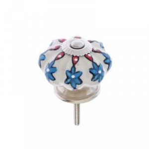 Ручка керамическая для мебели BLUMEN HAUS "Персидский узор", ручная роспись, цвет разноцветн