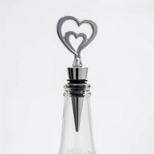 Пробка для бутылки «Двойное сердце», 10,5 см