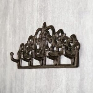 Крючки декоративные металл "Узоры" 12,5х39,5х3,5 см