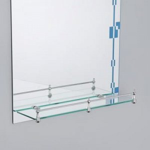Зеркало в ванную комнату Ассоona, 60?45 см, A618, 1 полка