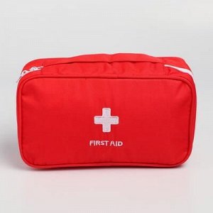 Косметичка дорожная First Aid, цвет красный