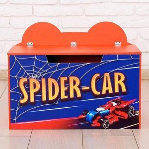 Контейнер-сундук с крышкой SPIDER-CAR, цвет красный