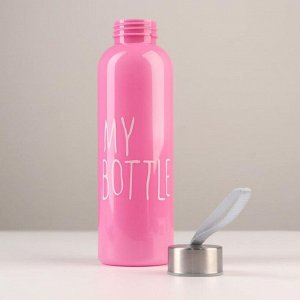 Бутылка для воды "My bottle", 500 мл, 21.5 х 6.5 см, микс