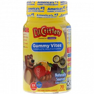 L'il Critters, Gummy Vites Complete 70 мультивитаминных жевательных конфет