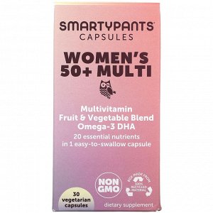 SmartyPants, Мультивитамины для женщин старше 50 лет, 30 вегетарианских капсул