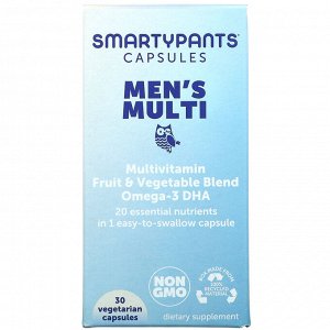 SmartyPants, Мультивитамины для мужчин, 30 вегетарианских капсул