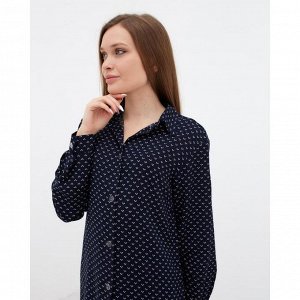 Рубашка (сорочка) женская KAFTAN «Точки», цвет синий