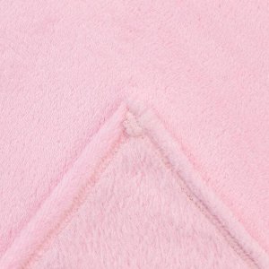 Плед "Крошка Я" Розовый, 90х90 см, полиэстер 100%, велсофт