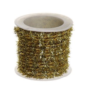 Шнур декоративный с бахрамой 4м золото 12шт