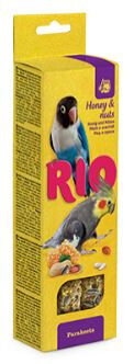 RIO Sticks палочки для средних попугаев Мед/Орехи 2*75г