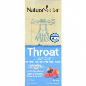 NaturaNectar, Экстракт прополиса для горла с ягодным вкусом, 1 ж. унц. (30 мл)
