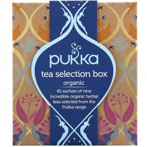 Pukka Herbs,  Набор органического чая, 9 травяных чаев, 45 чайных пакетиков