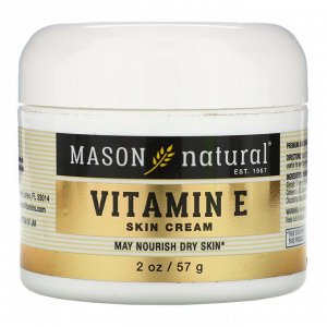 Mason Natural, Витамин Е, крем для кожи, 6000 МЕ, 2 унции
