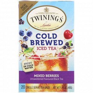 Twinings, Холодный чай, ягодная смесь, 20 чайных пакетиков, 40 г (1,14 oz)