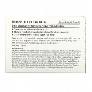 Heimish, All Clean Balm, очищающий бальзам, 120 мл