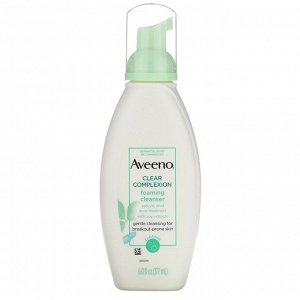 Aveeno, Active Naturals, Чистый цвет лица, пенящееся очищающее средство, 6 жидких унций