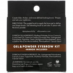 E.L.F., Eyebrow Kit, Gel & Powder, Light, 0.05 oz (1.4 g), 0.08 oz (2.3 g)