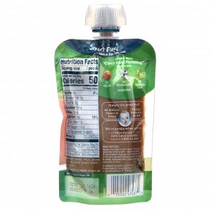 Gerber, Органическое детское питание, яблоки, черника и шпинат, 3,5 унции (99 г)