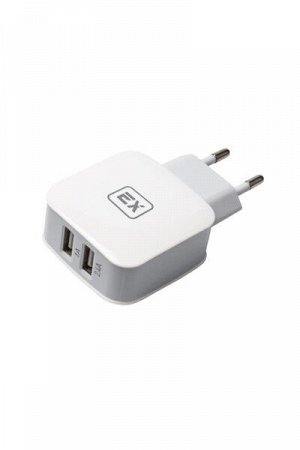 Exployd, 3.4A, 2.4А+1А, 2хUSB, белый