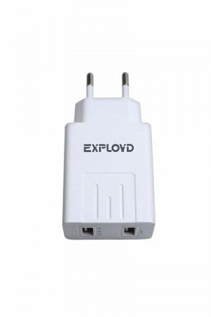 Exployd, 3.4A, 2.4А+1А, 2хUSB, белый