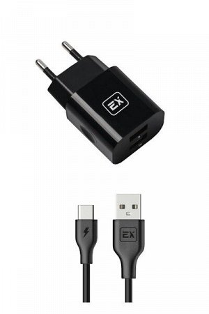 Exployd, TYPE-C, 3.1A, 2.1А+1А, 2хUSB, чёрный