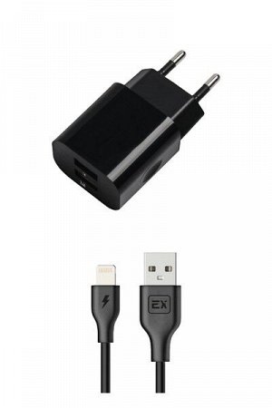 Exployd, 8 Pin, 3.4A, 2.4А+1А, 2хUSB, чёрный