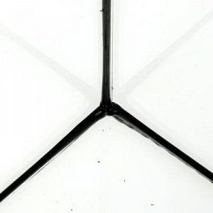 Аквариум панорамный с крышкой, 25 литров, 44 x 18,5 x 31/36,5 см, чёрный
