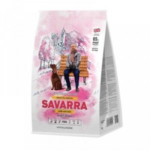 Суxой корм SAVARRA Adult Dog Lamb для взрослыx собак, ягненок/рис, 1 кг.