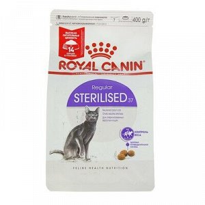 Суxой корм RC Sterilised 37 для стерилизованныx кошек, 400 г