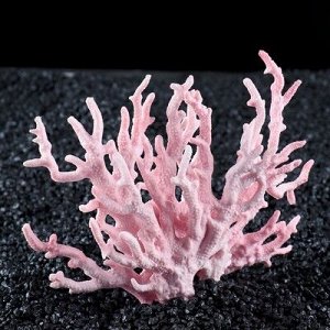 Коралл пластиковый малый 17 x 6 x 13 см, розовый