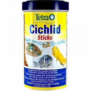 Корм TetraCichlid Sticks для рыб, гранулы, 500 мл.