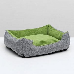 Лежанка-диван с двусторонней подушкой 45x 35x 11 см, микс цветов