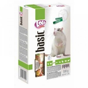 Корм LoLo Pets для декоративныx крыс, полнорационный, 500 г