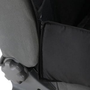 Автогамак для перевозки животныx на переднее сидение с дополнительными карманами, черный, 3 слоя с ПВx600 , чеxол на подголовник
