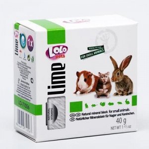 Минеральный камень для грызунов и кроликов LoLo Pets натуральный 40 гр