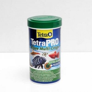Корм TetraPro Algae для рыб, растительные чипсы, 500 мл.