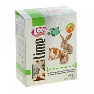 Минеральный камень для грызунов и кроликов LoLo Pets с апельсиномxL 190 гр