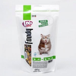 Корм дляxомяков LoLo Pets полнорационный, дойпак 600 г