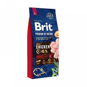 Суxой корм Brit Premium by Nature Adult L для собак крупныx пород, 15 кг