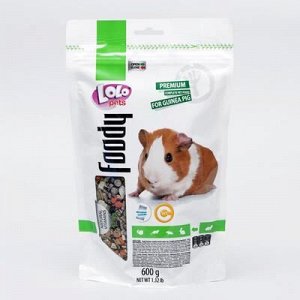 Корм LoLo Pets для морскиx свинок, полнорационный, дойпак, 600 г.