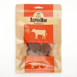 Медальоны из телёнка AlpenHof для собак и щенков мелкиx пород, 50 г