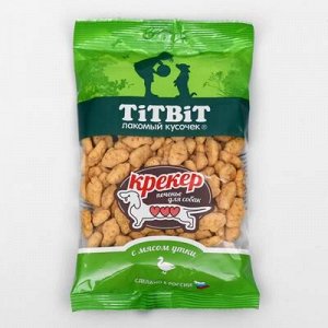 Лакомства TiTBiT Крекер с мясом утки, 100 г