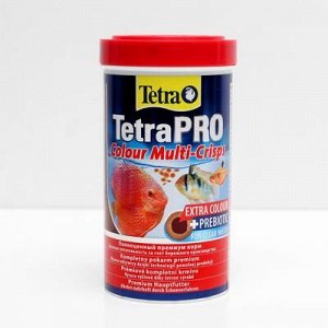 Корм TetraPro Colour для рыб, чипсы для окраса, 500 мл.