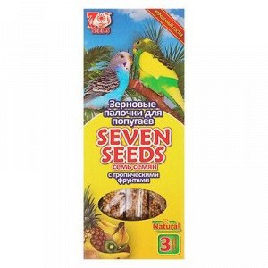 Палочки Seven Seeds для попугаев, тропические фрукты, 3 шт, 90 г