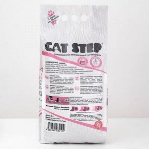 Наполнитель для котят комкующийся минеральный CAT STEP Compact White Baby Powder, 5 л