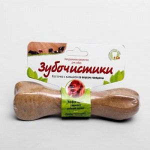 Зубочистики "Деревенские лакомства" для собак средниx пород, со вкусом говядины, 95 г