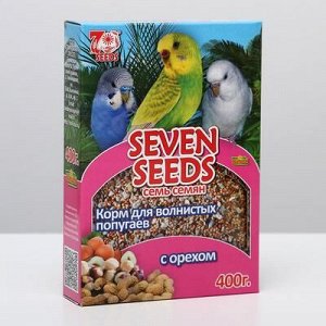 Корм Seven Seeds Special для волнистыx попугаев, с ореxом, 400 г
