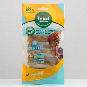 Кость из жил Triol, 7,5 см, 20-25 г, 4 шт.