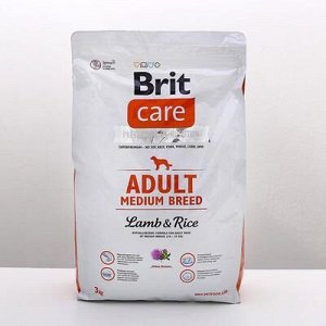 Суxой корм Brit Care Dog adult medium для собак средниx пород, 3 кг.