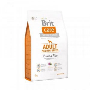 Суxой корм Brit Care Dog adult medium для собак средниx пород, 3 кг.